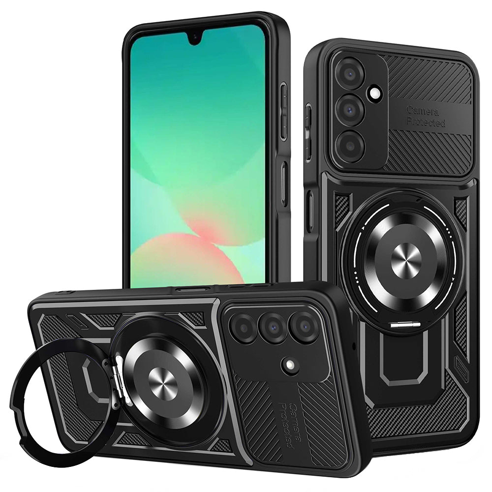 Deksel for Samsung Galaxy A26 A266, Techsuit, RuggedCam, Svart