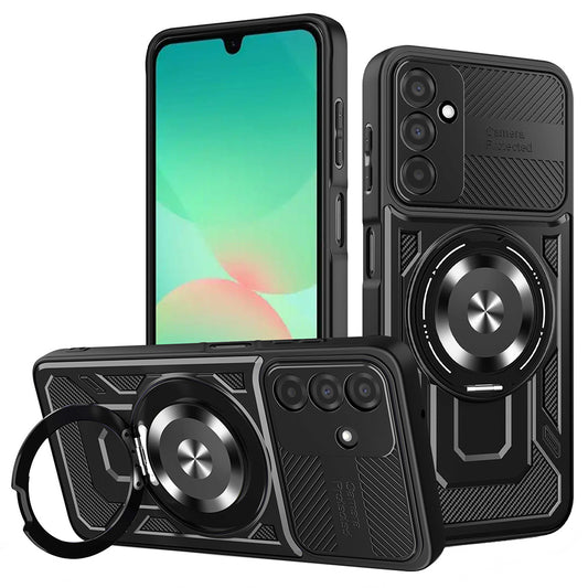 Deksel for Samsung Galaxy A26 A266, Techsuit, RuggedCam, Svart