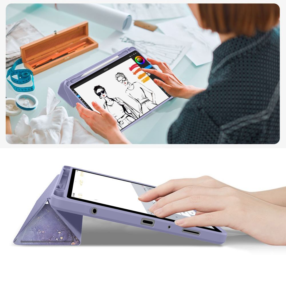 Deksel for Samsung Galaxy Tab A11+ / Tab A9+, Tech-Protect, SC PEN Hybrid, Lilla