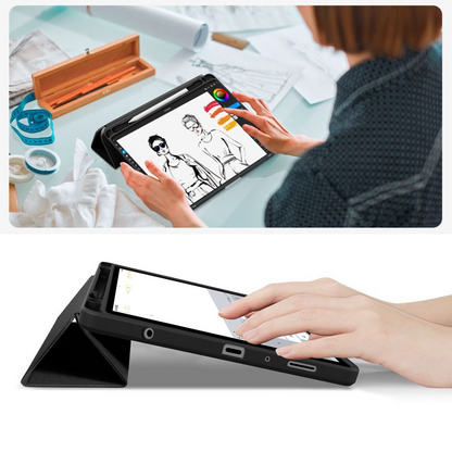 Deksel for Samsung Galaxy Tab A11 / Tab A9, Tech-Protect, SC PEN Hybrid, Svart