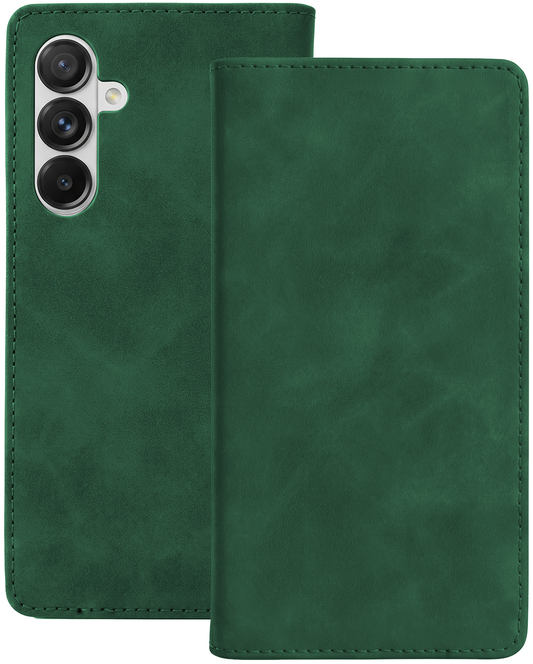 Deksel for Samsung Galaxy A18 5G A186 / A17 4G A175 / A17 5G A176 / A26 A266, OEM, Smart Suede, Grønn