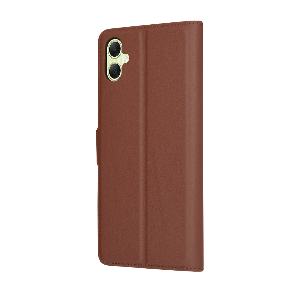 Deksel for Samsung Galaxy A05 A055, Techsuit, Leather Folio, Brun
