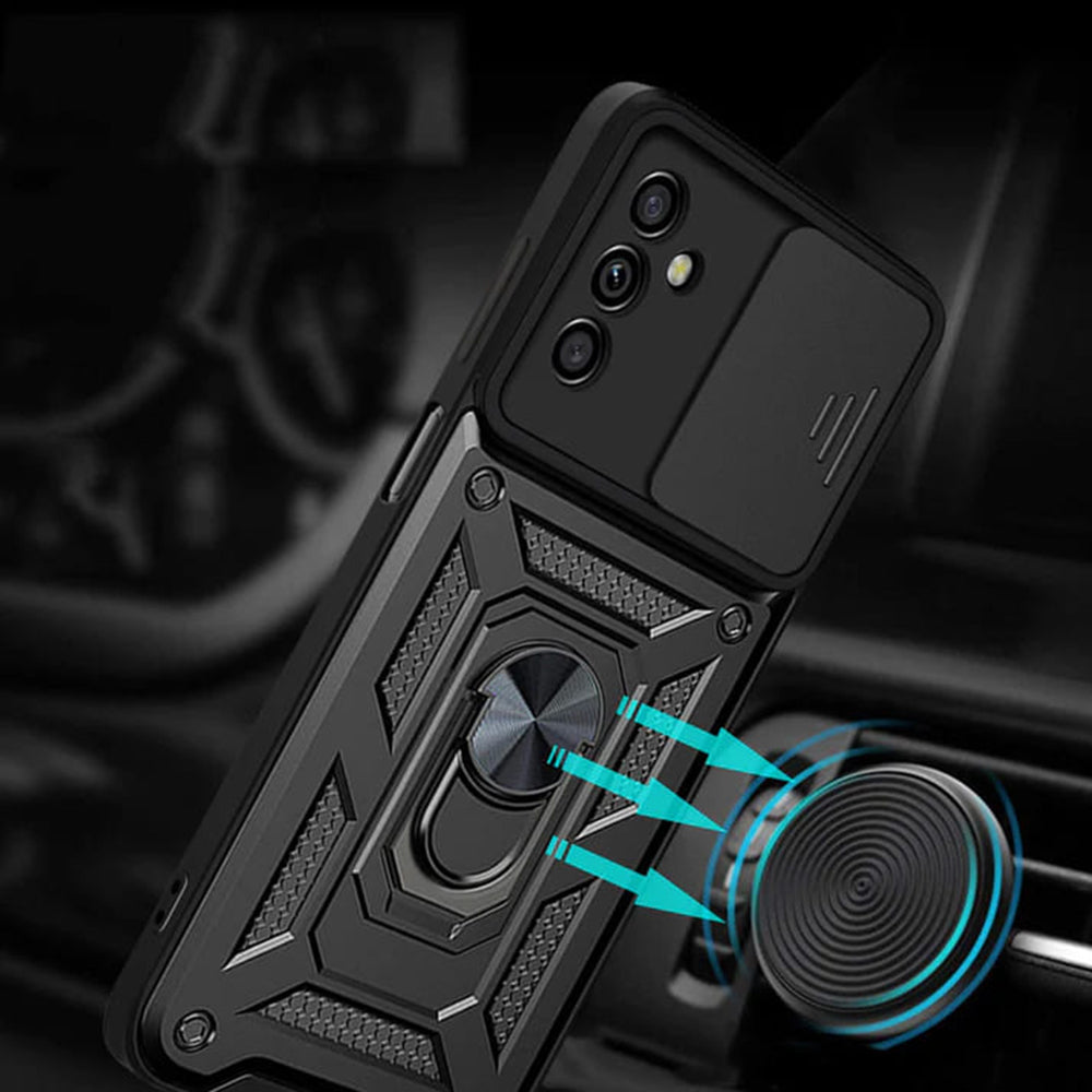 Deksel for Samsung Galaxy A05s A057, Techsuit, CamShield, Svart