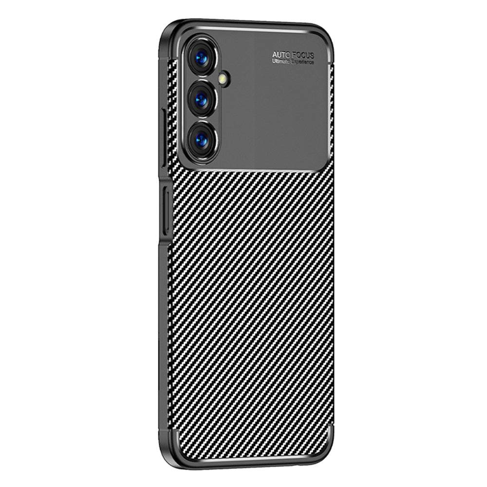 Deksel for Samsung Galaxy A05s A057, Techsuit, CarbonFiber, Svart
