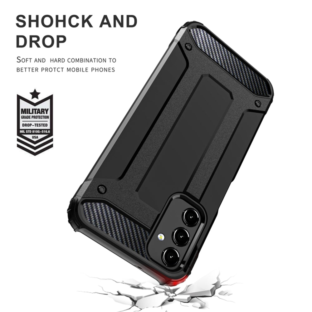 Deksel for Samsung Galaxy A05s A057, Techsuit, Hybrid Armor, Svart