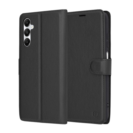 Deksel for Samsung Galaxy A05s A057, Techsuit, Leather Folio, Svart