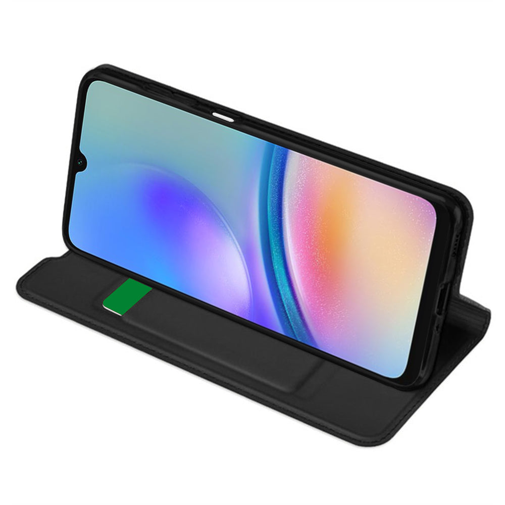 Deksel til Samsung Galaxy A05s A057, Techsuit, Magskin Book, Svart