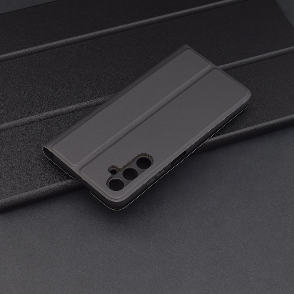 Deksel til Samsung Galaxy A05s A057, Techsuit, Magskin Book, Svart