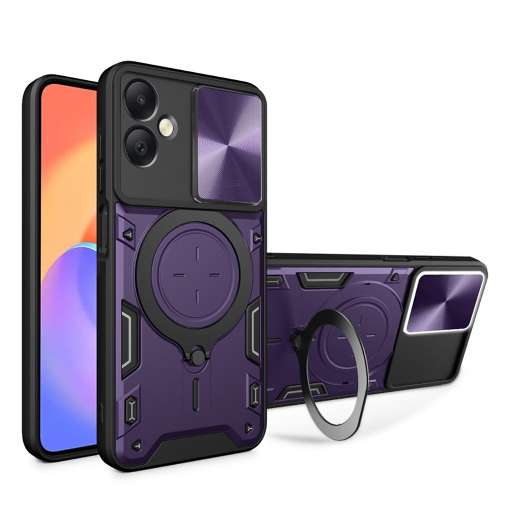 Deksel til Samsung Galaxy A06 A065, Techsuit, CamGuard Pro, Lilla