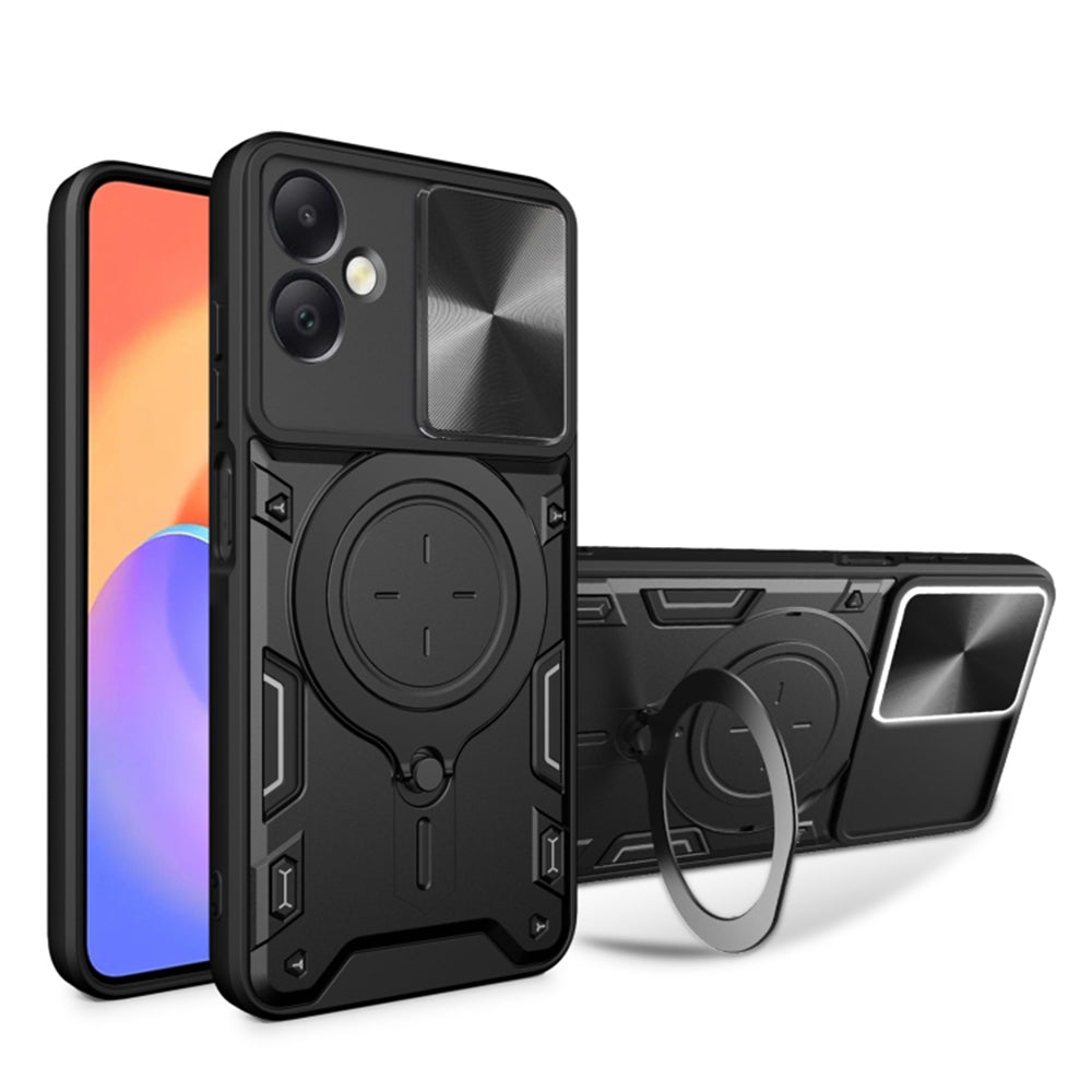 Deksel til Samsung Galaxy A06 A065, Techsuit, CamGuard Pro, Svart