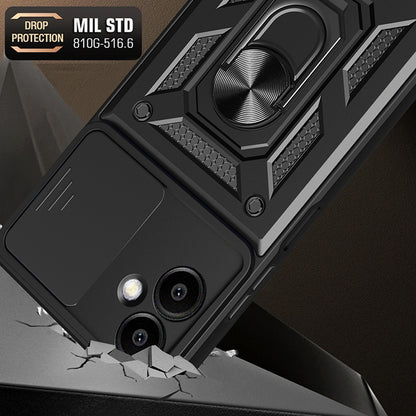Deksel for Samsung Galaxy A06 A065, Techsuit, CamShield, Svart