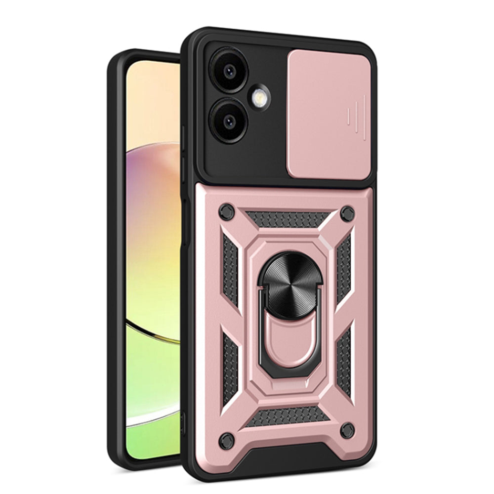 Deksel til Samsung Galaxy A06 A065, Techsuit, CamShield, Rosa