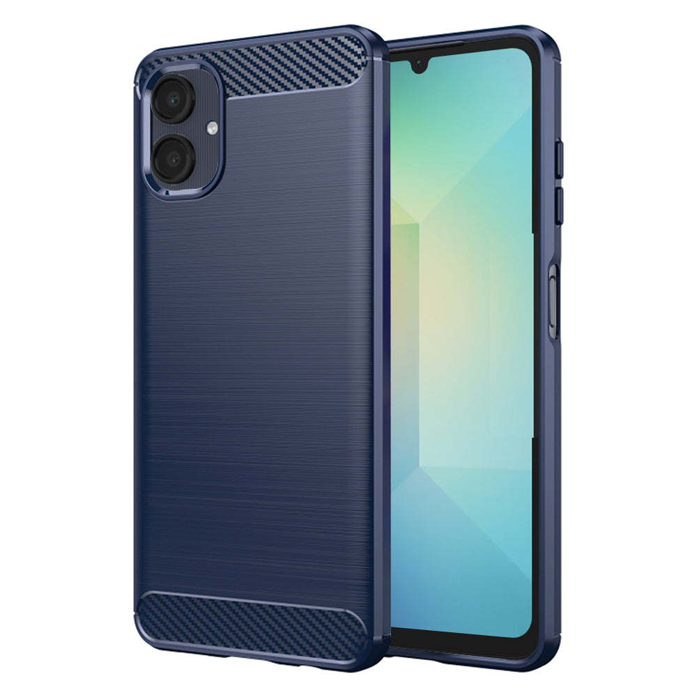 Deksel for Samsung Galaxy A06 A065, Techsuit, Karbon, Blå