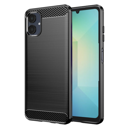 Deksel til Samsung Galaxy A06 A065, Techsuit, Karbon, Svart