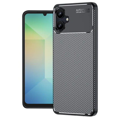 Deksel for Samsung Galaxy A06 A065, Techsuit, CarbonFiber, Svart