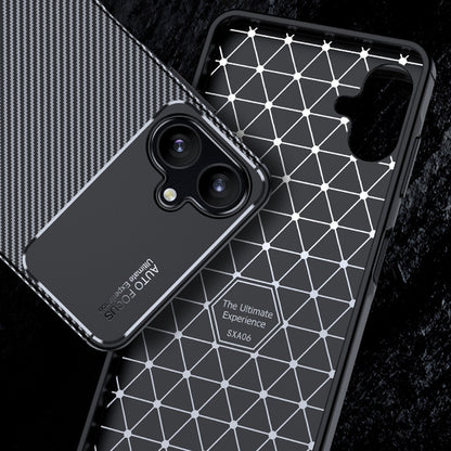 Deksel for Samsung Galaxy A06 A065, Techsuit, CarbonFiber, Svart