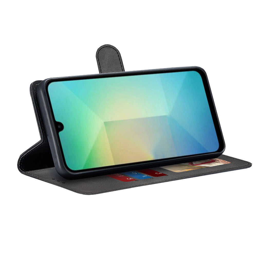 Deksel for Samsung Galaxy A06 A065, Techsuit, Diary Book, Svart