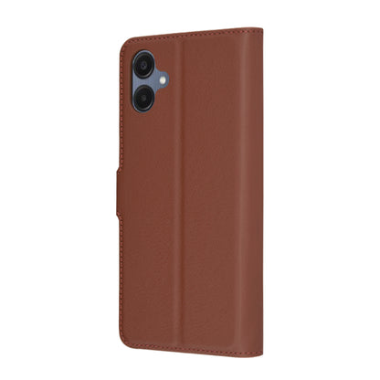 Deksel for Samsung Galaxy A06 A065, Techsuit, Leather Folio, Brun