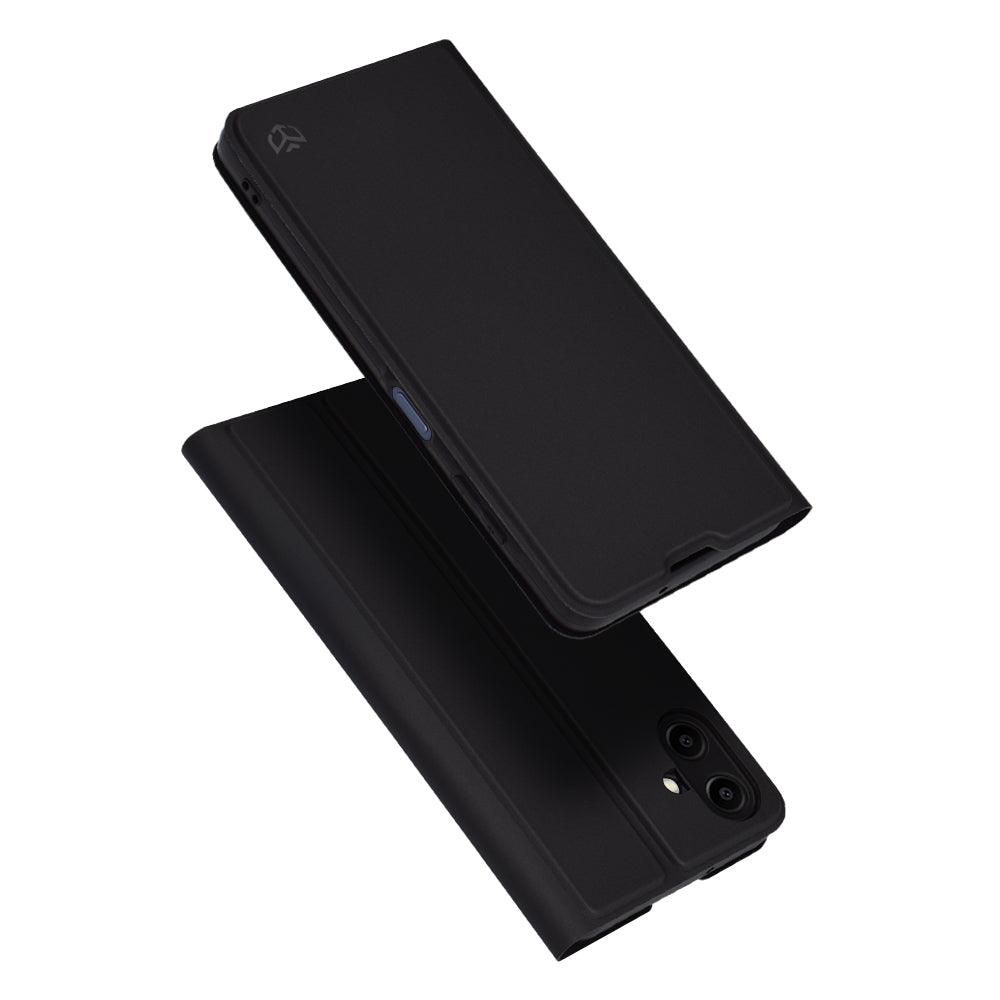 Deksel til Samsung Galaxy A06 A065, Techsuit, Magskin Book, Svart