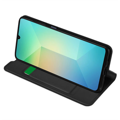 Deksel til Samsung Galaxy A06 A065, Techsuit, Magskin Book, Svart