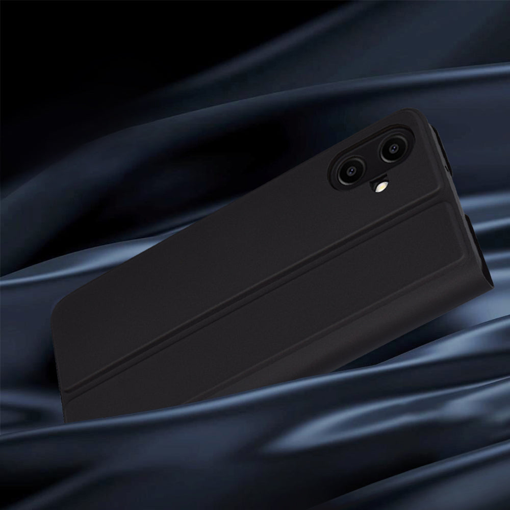 Deksel til Samsung Galaxy A06 A065, Techsuit, Magskin Book, Svart