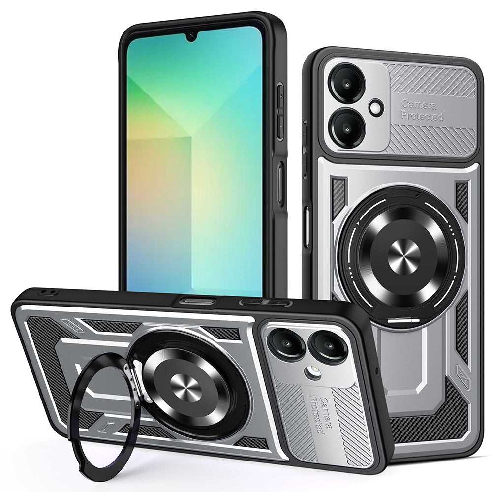 Deksel for Samsung Galaxy A06 A065, Techsuit, RuggedCam, Grå