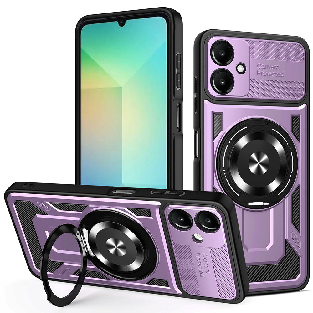 Deksel for Samsung Galaxy A06 A065, Techsuit, RuggedCam, Lilla