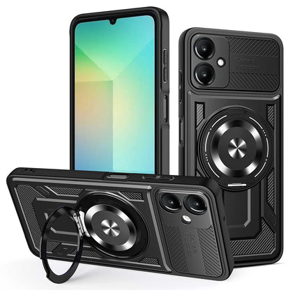 Deksel for Samsung Galaxy A06 A065, Techsuit, RuggedCam, Svart