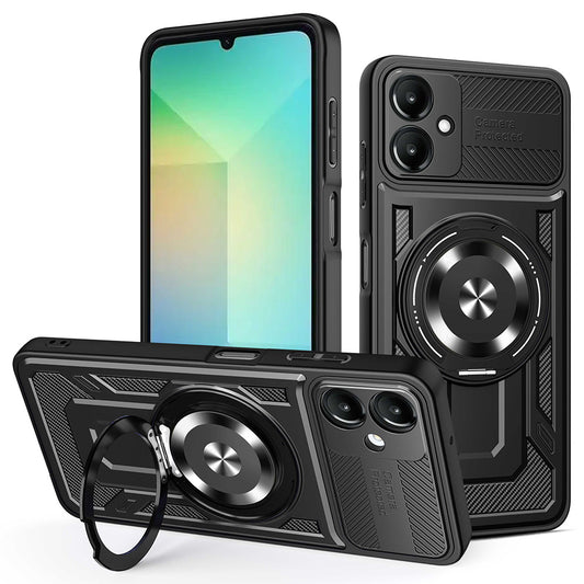 Deksel for Samsung Galaxy A06 A065, Techsuit, RuggedCam, Svart
