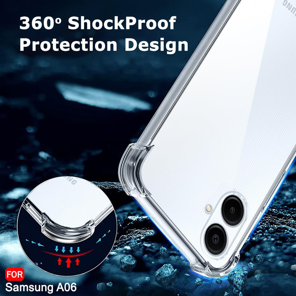 Deksel til Samsung Galaxy A06 A065, Techsuit, Støtsikker Klar, Transparent