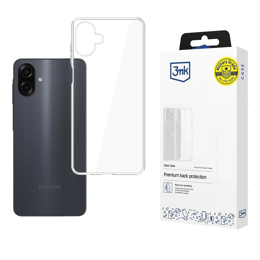 Deksel for Samsung Galaxy A07 4G A075, 3MK, Klar, Transparent