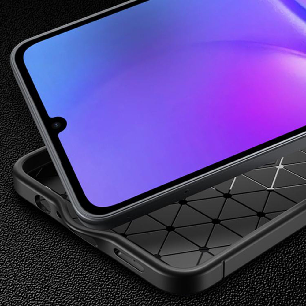 Deksel til Samsung Galaxy A07 4G A075, Techsuit, CarbonFiber, Svart