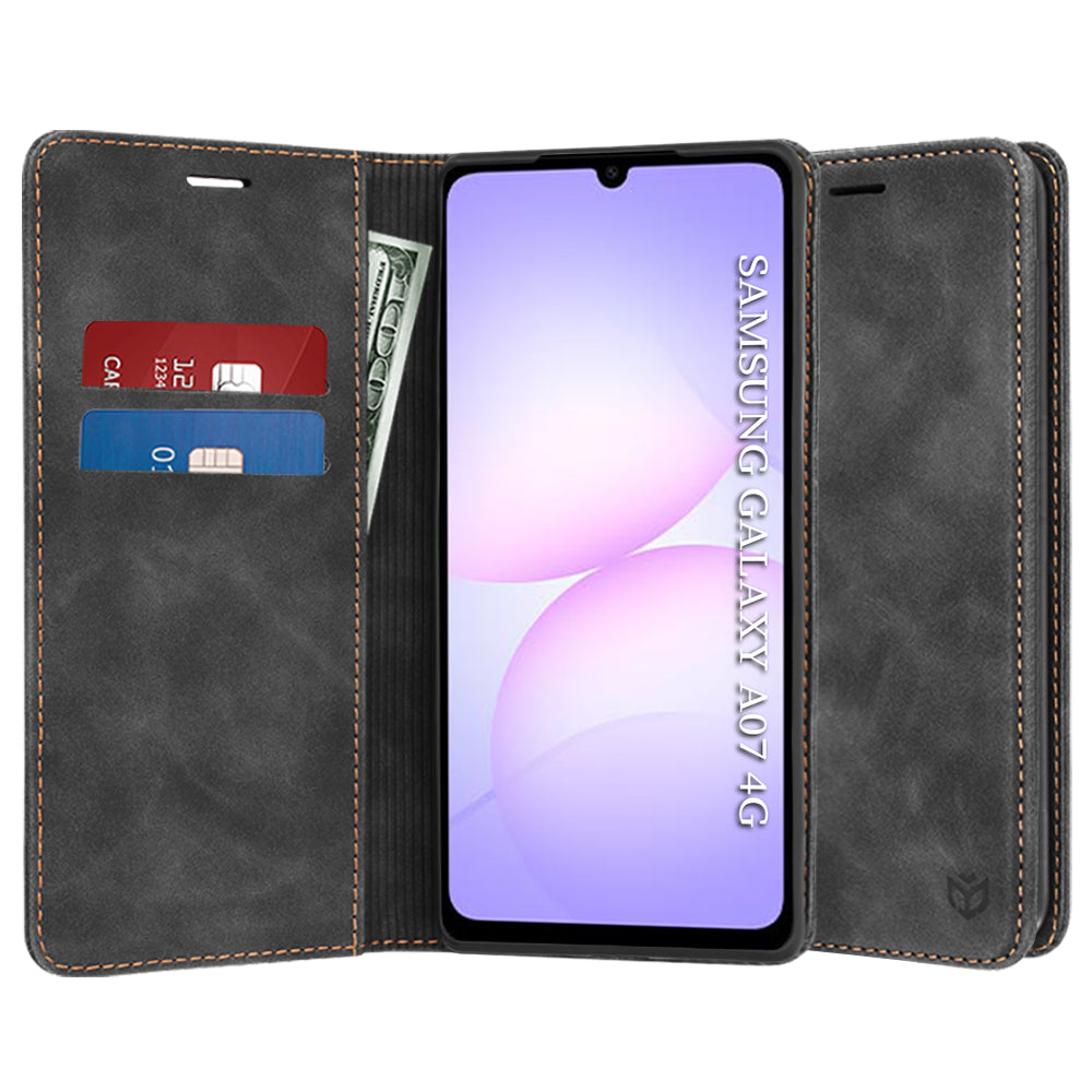 Deksel til Samsung Galaxy A07 4G A075, Techsuit, Confy, Svart