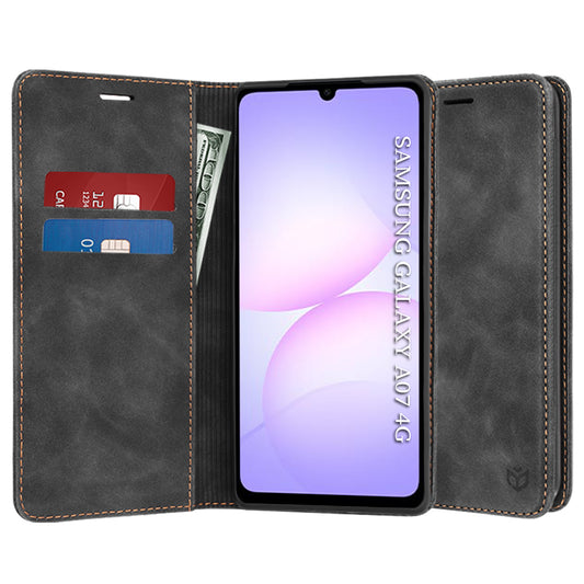 Deksel til Samsung Galaxy A07 4G A075, Techsuit, Confy, Svart