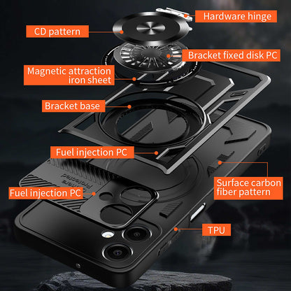 Deksel for Samsung Galaxy A07 4G A075, Techsuit, RuggedCam, Blå