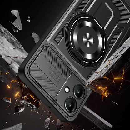 Deksel for Samsung Galaxy A07 4G A075, Techsuit, RuggedCam, Svart