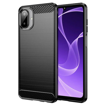 Deksel til Samsung Galaxy A07 4G A075, Techsuit, Karbon, Svart