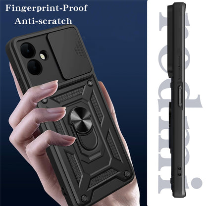 Deksel for Samsung Galaxy A08 4G A085 / A07 5G A076, Techsuit, CamShield, Svart