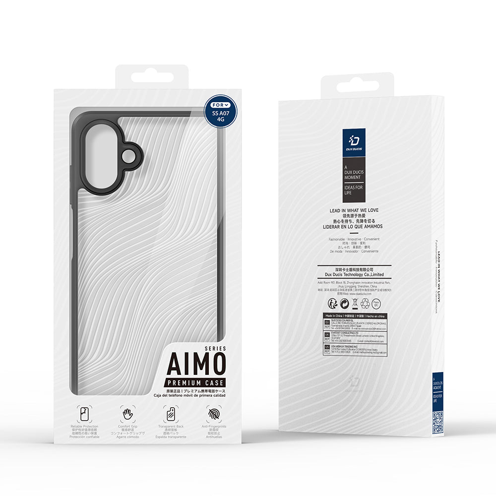 Deksel for Samsung Galaxy A08 4G A085 / A07 5G A076 / A07 4G A075, DUX DUCIS, Aimo, Svart