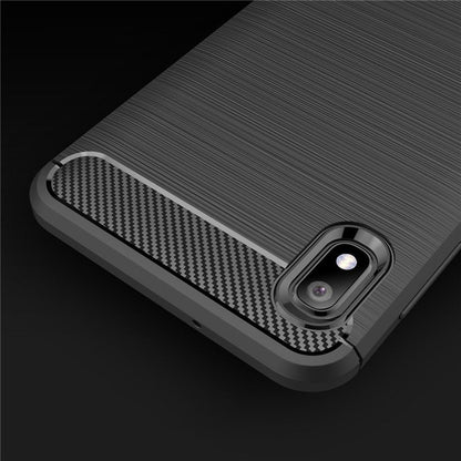 Deksel til Samsung Galaxy A10 A105 / M10 M105, Techsuit, Karbon, Svart