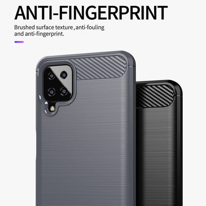Deksel til Samsung Galaxy A12 Nacho A127 / A12 A125, Techsuit, Karbon, Svart