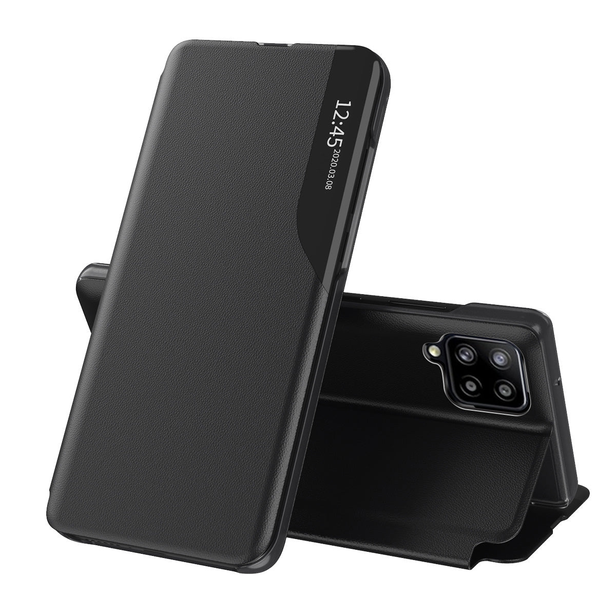 Deksel til Samsung Galaxy A12 Nacho A127 / A12 A125, Techsuit, eFold, Svart