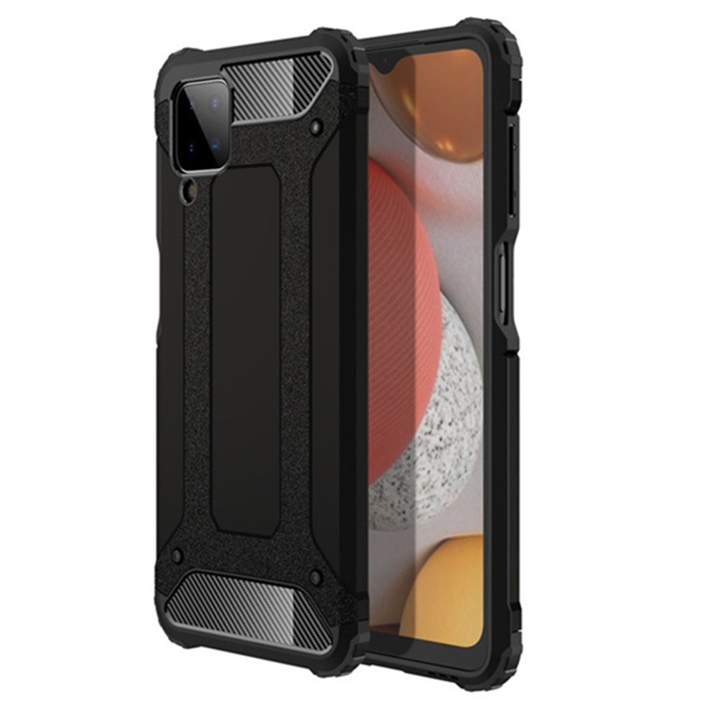 Deksel for Samsung Galaxy A12 Nacho A127 / A12 A125, Techsuit, Hybrid Armor, Svart