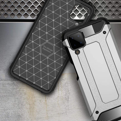 Deksel for Samsung Galaxy A12 Nacho A127 / A12 A125, Techsuit, Hybrid Armor, Svart