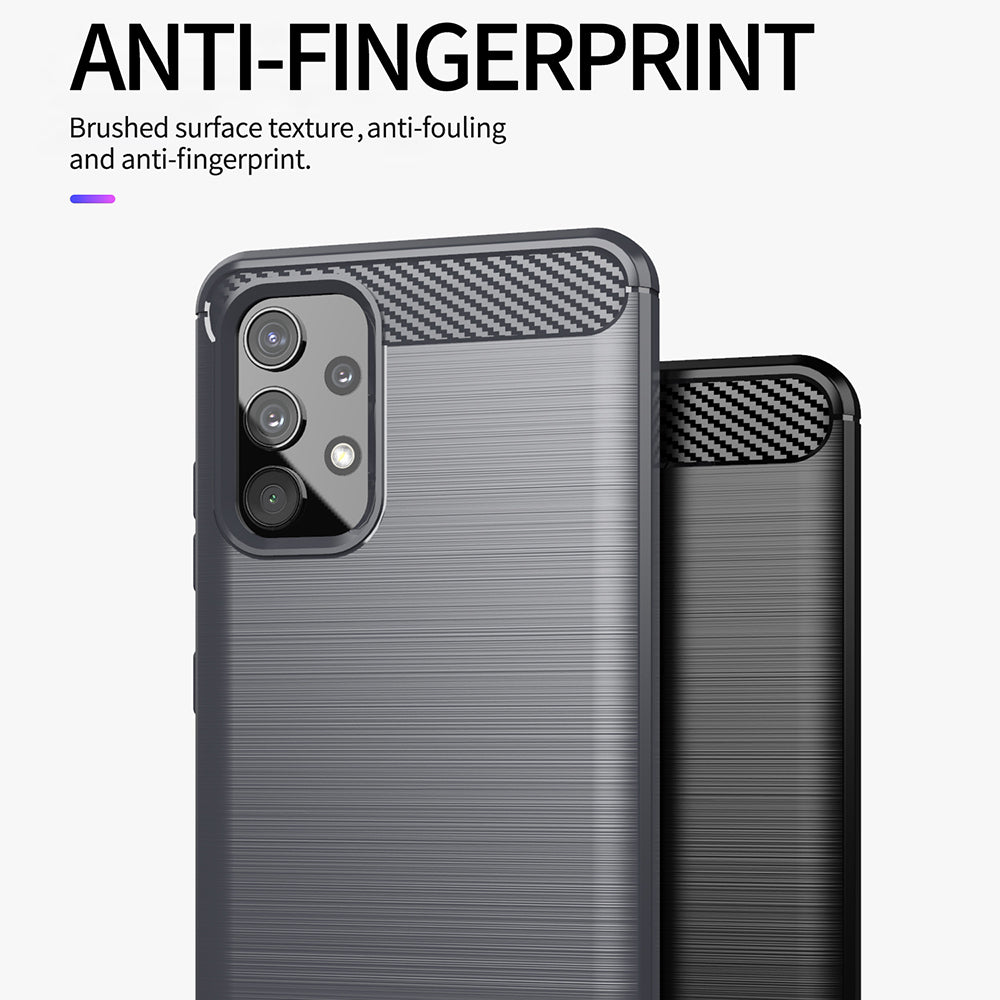 Deksel til Samsung Galaxy A13 A135, Techsuit, Karbon, Svart