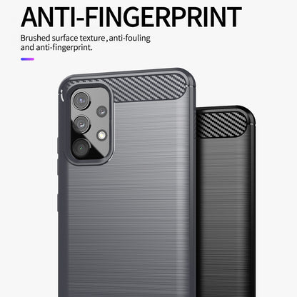 Deksel til Samsung Galaxy A13 A135, Techsuit, Karbon, Svart