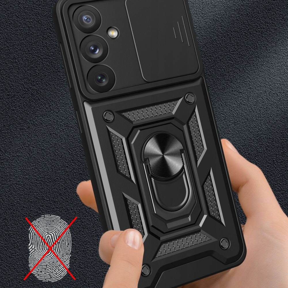 Deksel til Samsung Galaxy A14 A145 / A14 5G A146, Techsuit, CamShield, Svart
