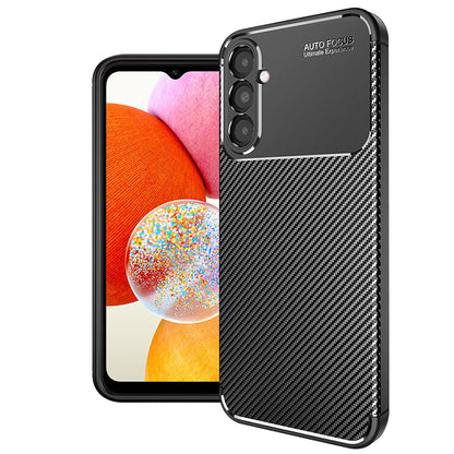 Deksel til Samsung Galaxy A14 A145 / A14 5G A146, Techsuit, CarbonFiber, Svart