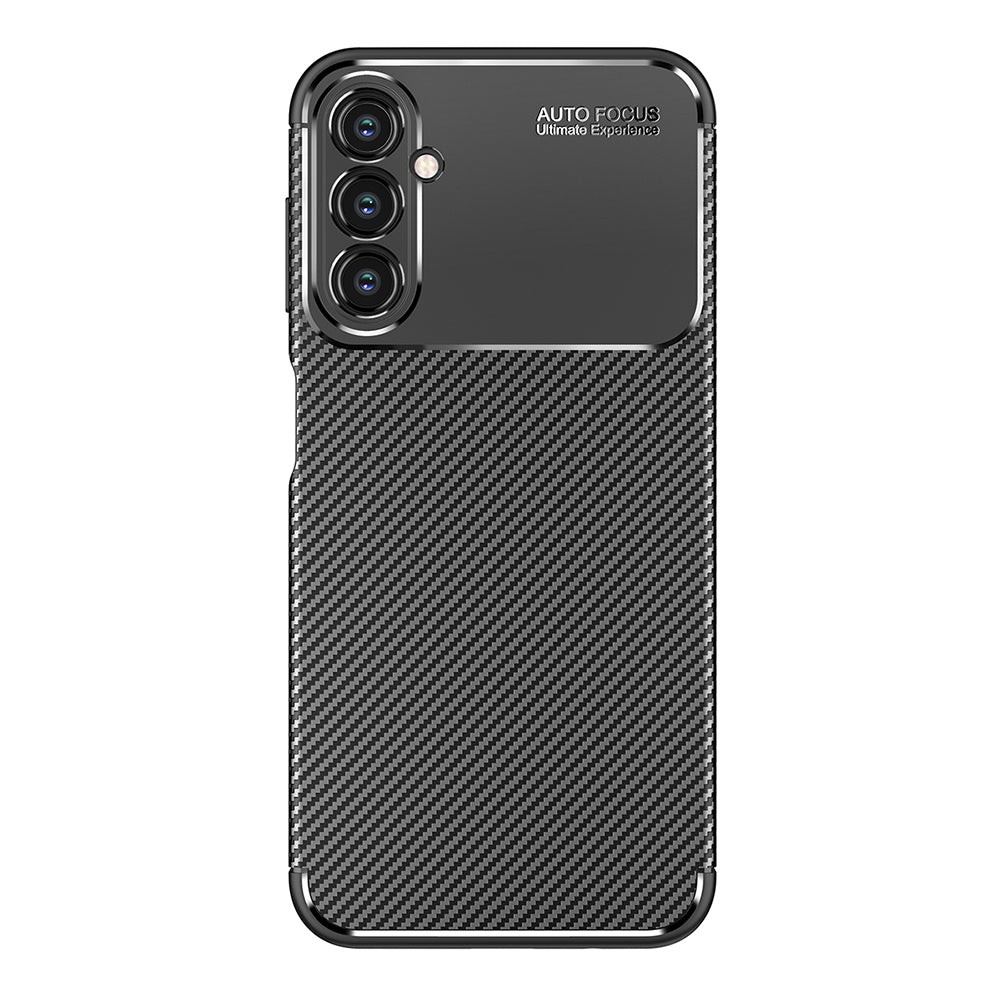 Deksel til Samsung Galaxy A14 A145 / A14 5G A146, Techsuit, CarbonFiber, Svart