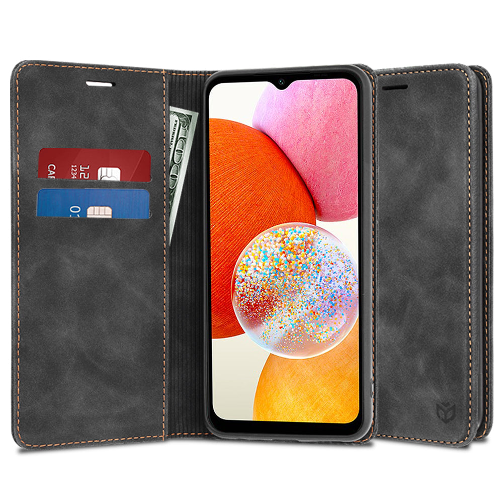 Deksel til Samsung Galaxy A14 A145 / A14 5G A146, Techsuit, Confy, Svart